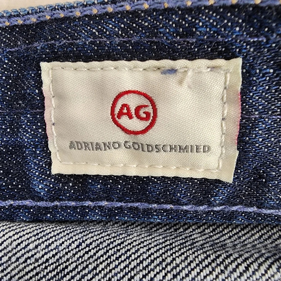 AG Adriano Goldschmied Ex Boyfriend Slim Slouchy Crop Jeans Distressed Size 25R - Picture 3 of 16
